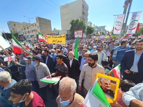 راهپیمایی ضد استکباری بوشهری در ۱۳ آبان