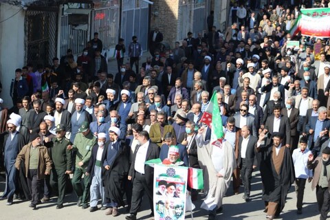 تصاویر/ راهپیمایی روز 13 آبان در تکاب
