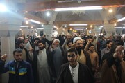 تصاویر/ تجمع طلاب و روحانیون قزوین در محکومیت اغتشاشات اخیر