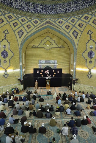 تصاویر/ مراسم بزرگداشت طلبه شهید آرمان علی وردی در مدرسه علمیه معصومیه قم