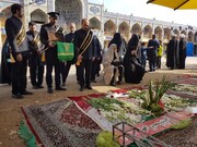 ادای احترام سفیران کریمه به شهدای حمله تروریستی حرم شاهچراغ(ع) + تصاویر