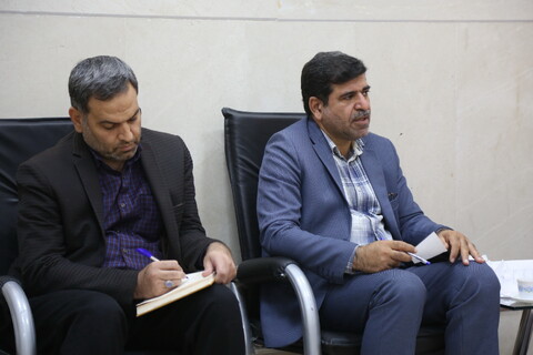 تصاویر/ دیدار مدیر عامل شرکت گاز استان قم  با آیت الله اعرافی