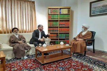 وزیر جهاد کشاورزی با آیت الله العظمی سبحانی دیدار کرد