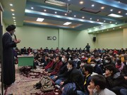 حضور امام جمعه کاشان در جمع دانش آموزان مدرسه پیوندی