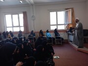 بازدید دانش آموزان تبریزی از مدرسه علمیه الزهرا (س) تبریز + تصاویر
