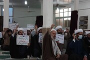 تجمع طلاب و روحانیون پاکدشت در محکومیت مفسدان اقتصادی و اخلالگران امنیتی + عکس