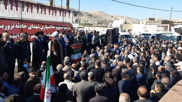 تصاویر / مراسم تشییع و تدفین پیکر شهدای حادثه تروریستی ایذه