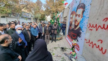 حضور تولیت آستان قدس رضوی در محل شهادت شهیدان رضازاده و زینال‌زاده 