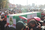 تصاویر/ مراسم تشییع پیکر شهید «حسن یوسفی» در سنندج