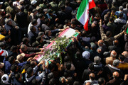 تصاویر/ اصفہان میں شہدائے امنیت کی تشییع جنازہ کے مناظر