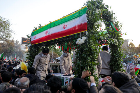 تصاویر/ تشییع شهدای مدافع امنیت در مشهد