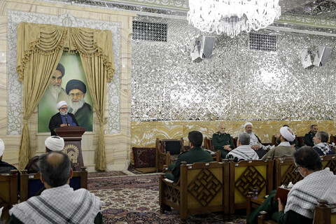 تصاویر/ دیدار فرماندهان نواحی و حوز‌ه‌های بسیج با تولیت آستان قدس رضوی