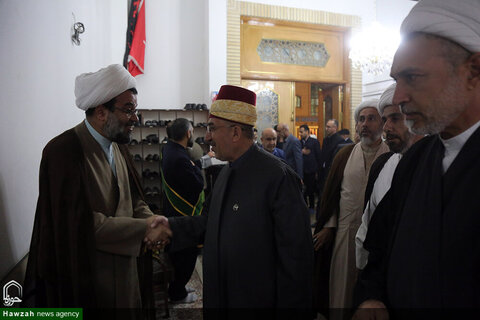 بالصور/ أعضاء أمانة مؤتمر أمناء الرسل الدولي يلتقون متولي العتبة المعصومية المقدسة بمدينة قم