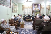 تصاویر/ دیدار میهمانان عراقی شرکت کننده در کنگره امناءالرسل با حجت‌الاسلام والمسلمین شهرستانی