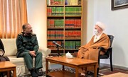Grand Ayatollah Sobhani meets with Head of Basij Organization