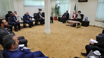تصاویر/ دیدار رئیس سازمان قضایی نیروهای مسلح کشور با نماینده ولی فقیه در استان البرز