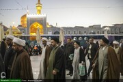 بالصور/ ضيوف مؤتمر أمناء الرسل الدولي يتشرفون بزيارة مرقد الإمام الرضا عليه السلام بمشهد المقدسة