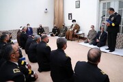 تصاویر/ ایران کے بحریہ فوج کے کمانڈروں اور عہدیداروں کی رہبر انقلاب اسلامی سے ملاقات