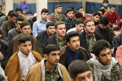 تصاویر/ مراسم گرامیداشت هفته بسیج در ‌مدرسه علمیه امیرالمومنین(ع) تبریز