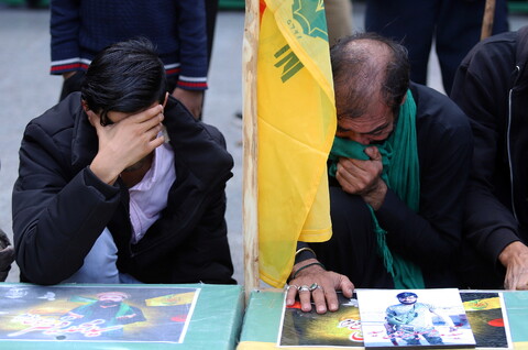 تصاویر/ مراسم تشییع پیکر چهار شهید مدافع حرم در قم
