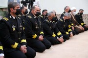 नौसेना के कुछ अधिकारियों की इन्क़ेलाबे इस्लामी के नेता से मुलाक़ात