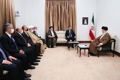 عراقی وزیر اعظم محمد شیاع السودانی کی رہبر انقلاب سے ملاقات