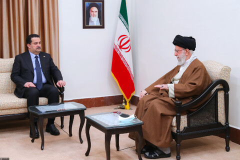 عراقی وزیر اعظم محمد شیاع السودانی کی رہبر انقلاب سے ملاقات