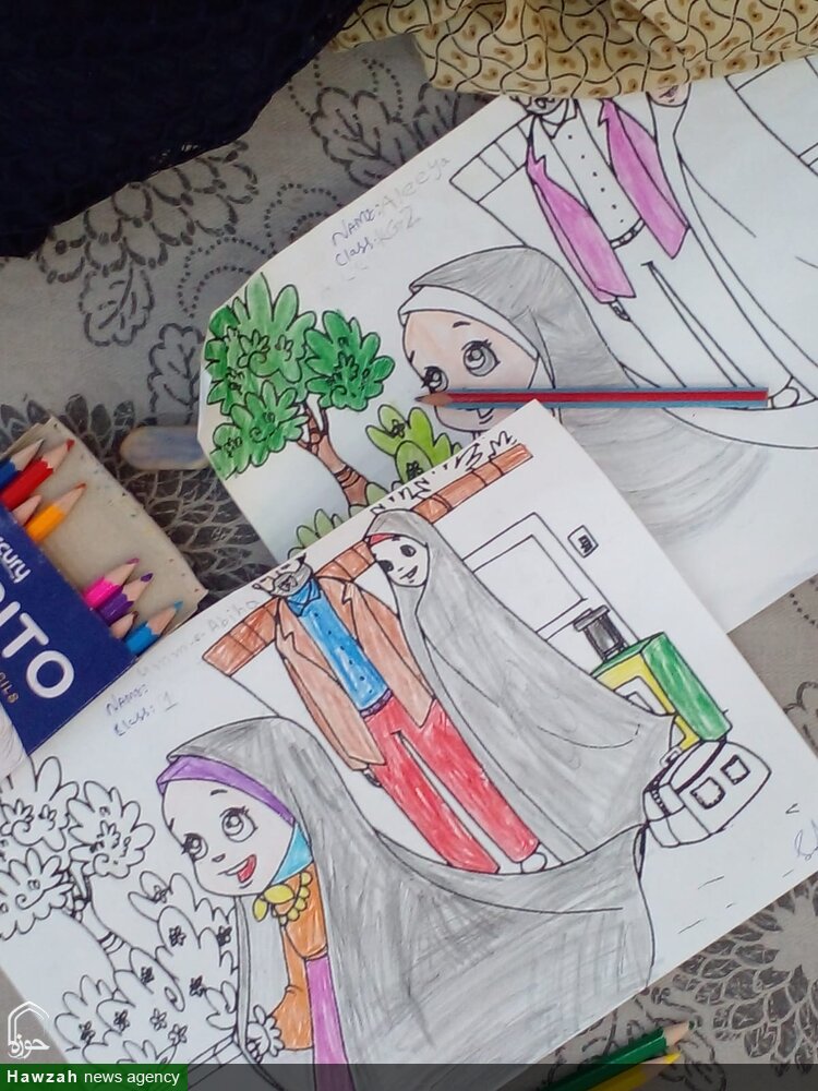 کراچی؛ "زن، زندگی، حجاب" کے عنوان سے پروگرام میں ننھے بچوں نے ڈرائنگ اور بچیوں نے تقریری مقابلے میں حصہ لیا