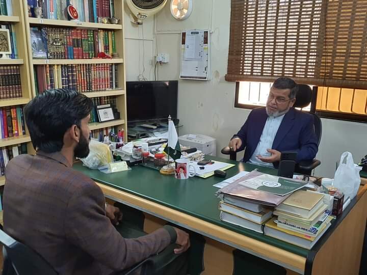 جے ایس او پاکستان کے مرکزی صدر کی علامہ شبیر میثمی سے ملاقات