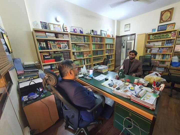 جے ایس او پاکستان کے مرکزی صدر کی علامہ شبیر میثمی سے ملاقات
