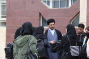تصاویر/ جلسه پرسش و پاسخ دانش آموزان مدرسه میناشی با امام جمعه اسلام آباد غرب