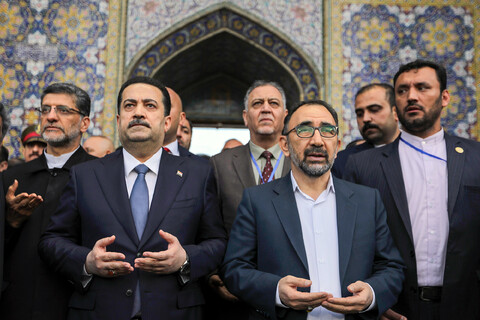 تصاویر/ دیدار نخست وزیر عراق با تولیت آستان قدس رضوی