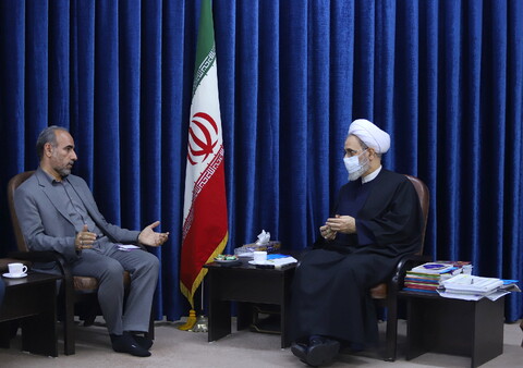 پردیس فناوری جهاد کشاورزی قم به زودی افتتاح میشود تصاویر/ دیدار رئیس سازمان جهاد کشاورزی قم با آیت الله اعرافی
