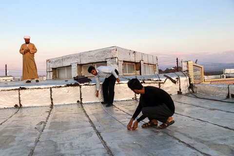 تصاویر/برنامه ریزی طرح پنل های خورشیدی در حوزه علمیه امیرالمومنین (ع) سندرک