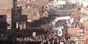 یمن کے شہر صعدہ میں ’یوم شہدا‘ کے موقع پر بڑے پیمانے پر مظاہرے