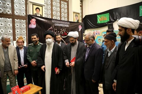 تصاویر/ آیین گرامیداشت روحانی شهید حسین میرزایی در مدرسه علمیه امام خمینی(ره) گرگان