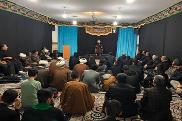 تصاویر/ مراسم عزاداری حضرت زهرا (س) در مدرسه علمیه شاهین دژ