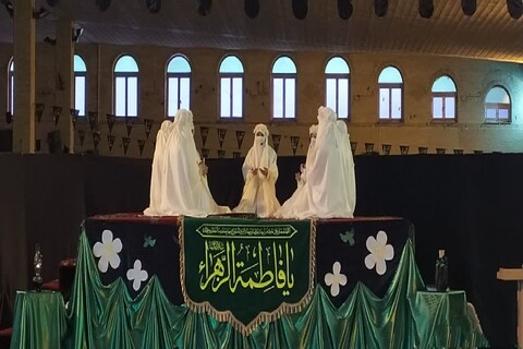 تصاویر/ مراسم عزاداری ایام شهادت حضرت فاطمه زهرا علیهاالسلام در مصلای خوی