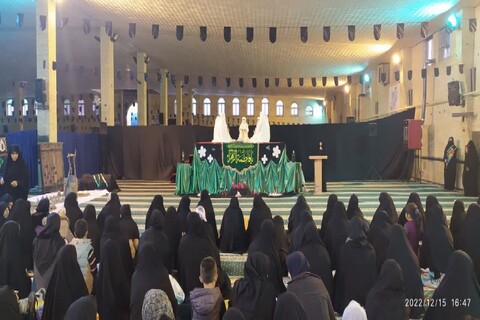 تصاویر/ مراسم عزاداری ایام شهادت حضرت فاطمه زهرا علیهاالسلام در مصلای خوی