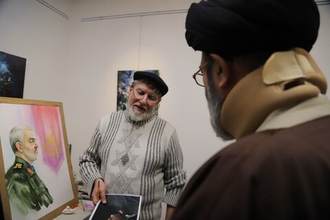 تصاویر/ بازدید حجت الاسلام آل هاشم از نمایشگاه «نقش مانا» در سگواره فاطمی