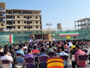 مراسم تشییع پیکر مطهر شهید گمنام در بوشهر برگزار شد
