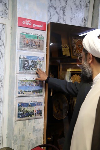 تصاویر / حضور امام جمعه همدان در تحریریه روزنامه هگمتانه