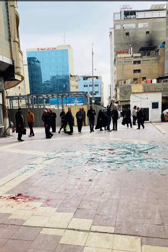 نجف اشرف میں شیشے کا پینل گرنے سے متعدد ایرانی زائرین زخمی