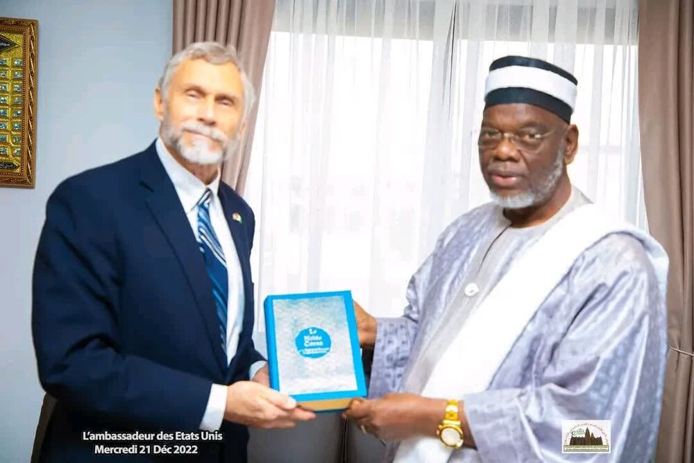 دیدار سفیر آمریکا در ساحل عاج با رئیس مجلس اسلامی این کشور