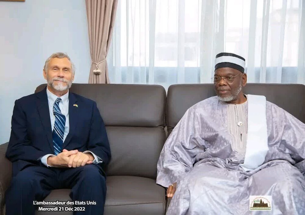 دیدار سفیر آمریکا در ساحل عاج با رئیس مجلس اسلامی این کشور