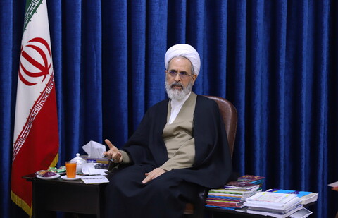 تصاویر/ دیدار اعضای شورای سیاستگذاری ستاد راهیانور نور حوزه با آیت الله اعرافی