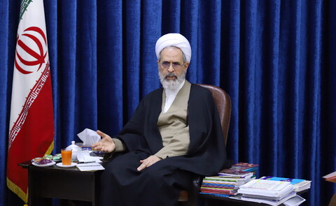 تصاویر/ دیدار اعضای شورای سیاستگذاری ستاد راهیانور نور حوزه با آیت الله اعرافی