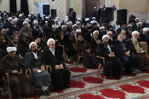 تصاویر /تجمع بزرگ حوزویان استان قزوین با عنوان «اجتماع میثاق با ولایت» با موضوع جهاد تبیین