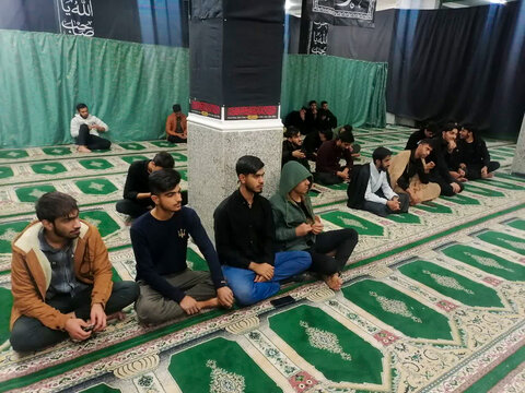 تصاویر/ مراسم سوگواری ایام فاطمیه در مسجد مدرسه علمیه امام جعفر صادق (ع) حاجی آباد