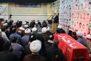 کلیپ | وداع کارکنان مرکز مدیریت حوزه با شهید گمنام در مراسم بزرگداشت عملیات کربلای۴